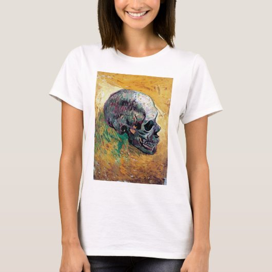 Vincent van Gogh - schedel in profiel - fijne kuns T-shirt (Voorkant)