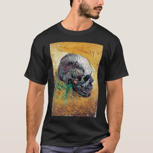 Vincent van Gogh - schedel in profiel - fijne kuns T-shirt (Voorkant)