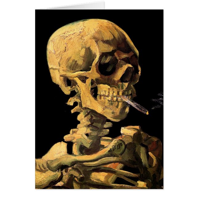 Vincent Van Gogh - Schedel met brandende sigaret (Voorkant)