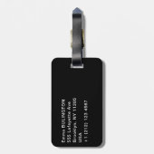 Vincent van Gogh - Schedel met brandende sigaret Bagagelabel (Achterkant verticaal)