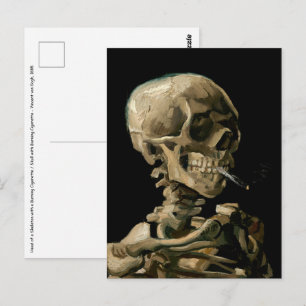 Vincent van Gogh - Schedel met brandende sigaret Briefkaart