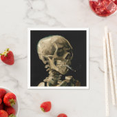 Vincent van Gogh - Schedel met brandende sigaret Servet (Insitu)