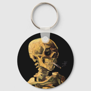 Vincent Van Gogh - Schedel met brandende sigaret Sleutelhanger