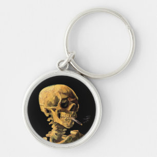 Vincent Van Gogh - Schedel met brandende sigaret Sleutelhanger
