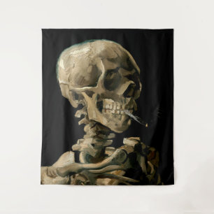 Vincent van Gogh - Schedel met brandende sigaret Wandkleed