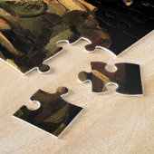 Vincent Van Gogh - schedel met brandende sigarette Legpuzzel (Zijkant)