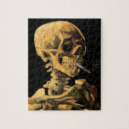 Vincent Van Gogh - schedel met brandende sigarette Legpuzzel