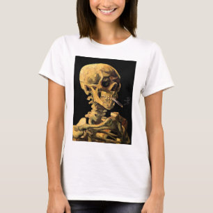 Vincent Van Gogh - schedel met brandende sigarette T-shirt