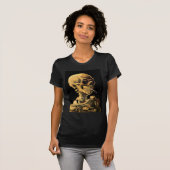Vincent Van Gogh - schedel met brandende sigarette T-shirt (Voorkant volledig)