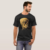 Vincent Van Gogh - schedel met brandende sigarette T-shirt (Voorkant volledig)