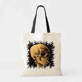 Vincent Van Gogh - schedel met brandende sigarette Tote Bag (Voorkant)