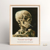 Vincent van Gogh Schedel met Sigarettenkunst Print
