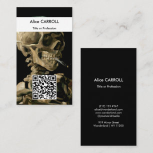 Vincent van Gogh - Schedel - QR Code Visitekaartje