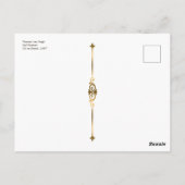 Vincent van Gogh schilder Self Portrait Vibrant Briefkaart (Achterkant)