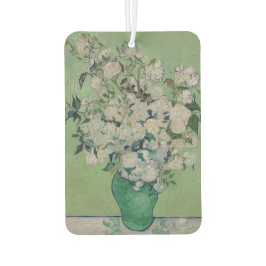 Vincent Van Gogh schilderende Rozen Luchtverfrisser (Achterkant)