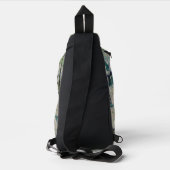  Vincent Van Gogh schilderende Rozen Sling Bag (Achterkant)
