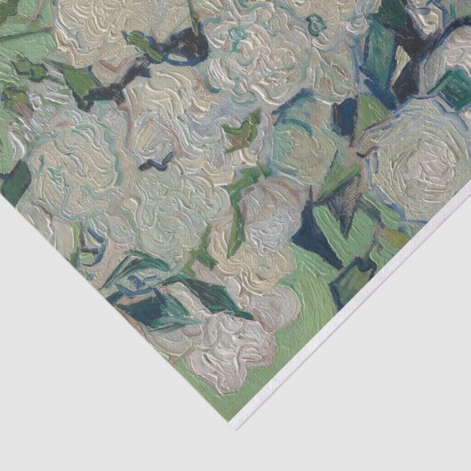  Vincent Van Gogh schilderende Rozen Tissuepapier (Detail)
