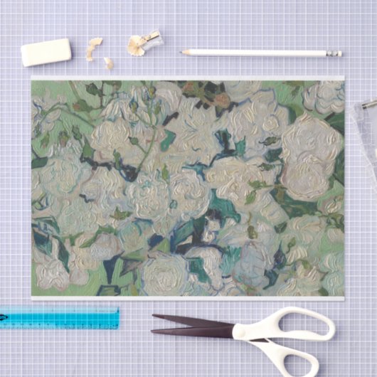  Vincent Van Gogh schilderende Rozen Tissuepapier (Craft)