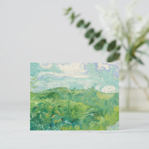 Vincent Van Gogh schilderij Groen korenveld Feestdagenkaart
