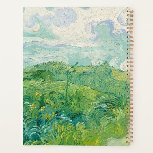 Vincent Van Gogh schilderij Groen korenveld  Planner (Achterkant)
