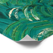 Vincent Van Gogh schilderij Groen korenveld  Poster (Hoek)