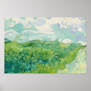 Vincent Van Gogh schilderij Groen korenveld  Poster