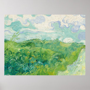 Vincent Van Gogh schilderij Groen korenveld Poster