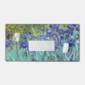 Vincent Van Gogh schilderij Irissen Bureaumat (Keyboard & Muis)