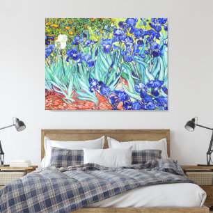 Vincent Van Gogh schilderij Irissen Canvas Afdruk