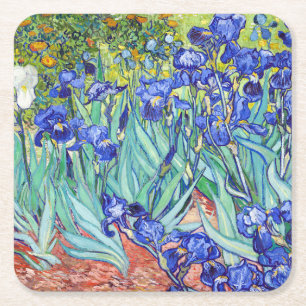 Vincent Van Gogh schilderij Irissen Kartonnen Onderzetters