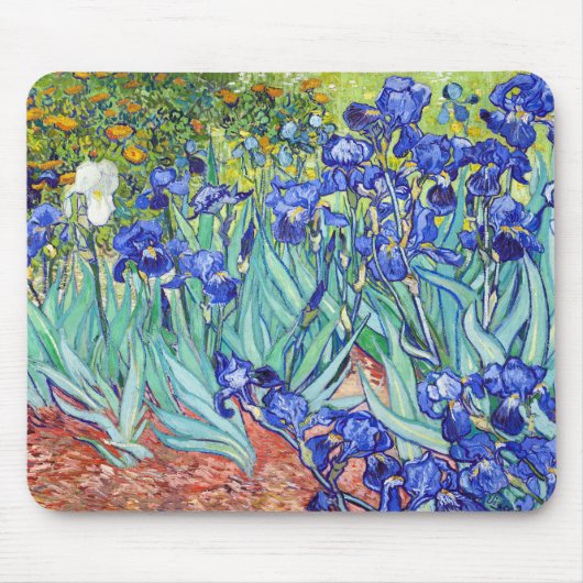 Vincent Van Gogh schilderij Irissen Muismat (Voorkant)