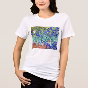 Vincent Van Gogh schilderij Irissen Tri-Blend Shirt