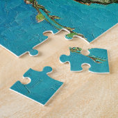Vincent Van Gogh schildert Amandelbloesem Legpuzzel (Zijkant)
