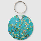Vincent Van Gogh schildert Amandelbloesem Sleutelhanger (Voorkant)