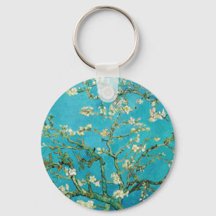 Vincent Van Gogh schildert Amandelbloesem Sleutelhanger