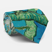 Vincent Van Gogh schildert Amandelbloesem Stropdas (Opgerold)