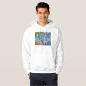 Vincent Van Gogh schildert Irissen Hoodie (Voorkant volledig)