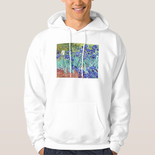 Vincent Van Gogh schildert Irissen Hoodie (Voorkant)