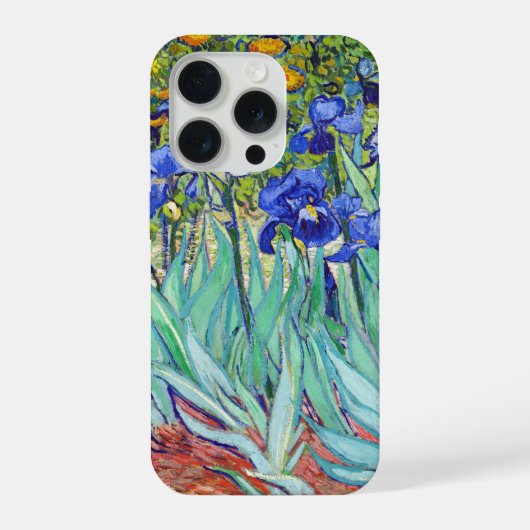 Vincent Van Gogh schildert Irissen iPhone Hoesje (Achterkant)