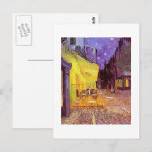 Vincent Van Gogh schildert: Van Gogh Cafe Briefkaart (Voorkant / Achterkant)