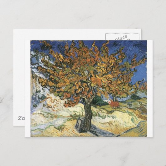 Vincent Van Gogh schildert: Van Gogh Mulberry-boom Briefkaart (Voorkant / Achterkant)