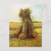Vincent van Gogh - Schoven Tarwe Briefkaart (Voorkant)