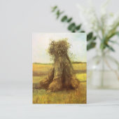 Vincent van Gogh - Schoven Tarwe Briefkaart (Staand voorkant)
