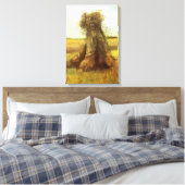 Vincent van Gogh - Schoven Tarwe Canvas Afdruk (Insitu (Slaapkamer))