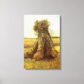Vincent van Gogh - Schoven Tarwe Canvas Afdruk (Voorkant)