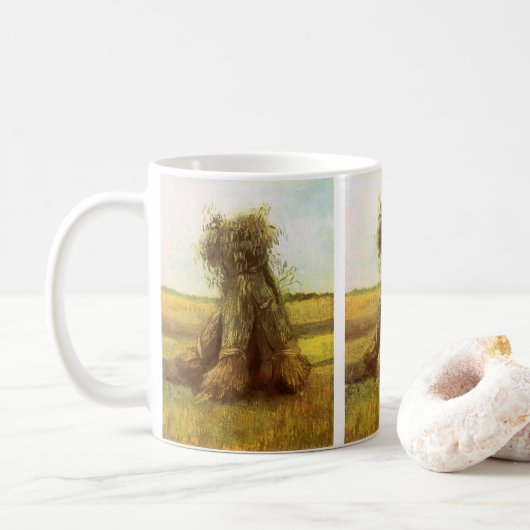 Vincent van Gogh - Schoven Tarwe Koffiemok (Met donut)