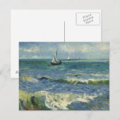 Vincent van Gogh - Seascape bij Les Saintes Briefkaart (Voorkant / Achterkant)