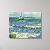 Vincent van Gogh - Seascape bij Les Saintes Canvas Afdruk (Voorkant)
