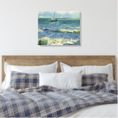 Vincent van Gogh - Seascape bij Les Saintes Canvas Afdruk (Insitu (Slaapkamer))