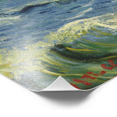 Vincent van Gogh - Seascape bij Les Saintes Foto Afdruk (Hoek)